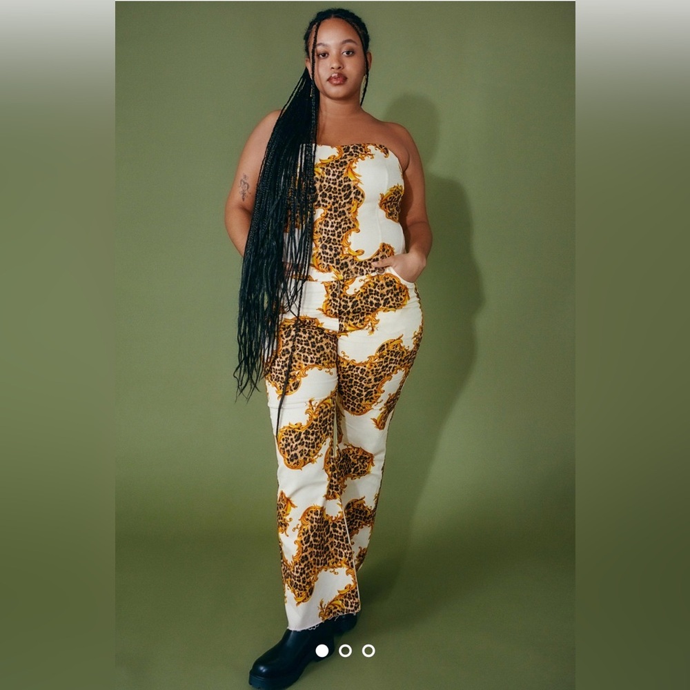 Miaou UO Exclusive Printed Morgan Pant & Bustier Set